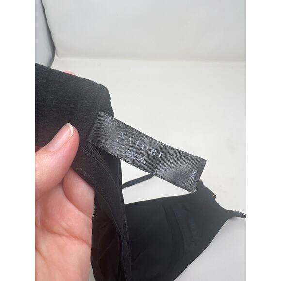 Natori Sz 30G Women's Black Refined Contour Underwire Bra - Picture 6 of 6